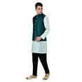 thumbnail image 3 of Sonakshi Fashion Men's Brocade Waistcoat Bandhgala Festive Jacquard Nehru Jacket, 3 of 6