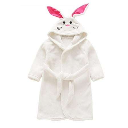 

Xinhuaya Kids Cartoon Hooded Bathrobe Pajamas Sleepwear Toddler Robe for Girls Boys 1-7 Years