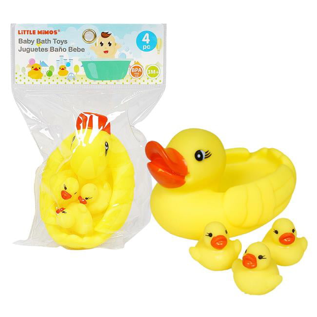 DDI 2349568 Rubber Ducky Bath Toy Set, Yellow - Case of 36 - 4 