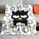 thumbnail image 5 of Manta de franela negra Sanrio Bad Badtz Maru Keroppi de 6 tamaños, manta para sofá, manta para el almuerzo, periféricos de anime, regalo, 5 of 5
