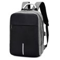 thumbnail image 5 of Mochila antirrobo, mochila de viaje, impermeable, de nailon, con cerradura, USB, para ordenador de hombro, 5 of 5