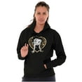 thumbnail image 3 of Betty Boop Leopard Print Heart Hoodie Sweatshirt Women Brisco Brands S, 3 of 4