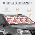 thumbnail image 5 of Uemuo Watercolor Red Truck And Fir Tree Printed 2 PCS Car Windshield Sun Shade, Auto Sun Heat and UV Rays Blocker, Foldable Automotive Front Window Sunshade Protector, 5 of 7