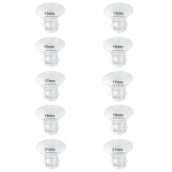 Flange Inserts 13/15/17/19/21mm 10PC,Compatible with Momcozy S12 Pro/S9 Pro/S12/S9 Wearable Breastpump Cup
