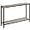 Greige and Black, variant on Console Table, 47.2" Narrow Entryway Table, Industrial Sofa Table with Shelf, Entrance Table for Living Room, Hallway, Foyer, Corridor, Office, Metal Frame, Rustic Brown and Black