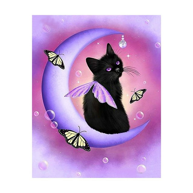 fashionhome DIY 5D Diamond Painting Embroidery Animal Pattern Cross Stitch Picture Kit Home Decor - Style 2