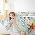 thumbnail image 4 of Manfei Lake House Bedding Sets Twin with Comforter, Beach Seashell Comforter Sets Twin Size, Lodge Cabin Reversible Down Comforter, Breathable Room Decor, 2 Pieces, 4 of 8