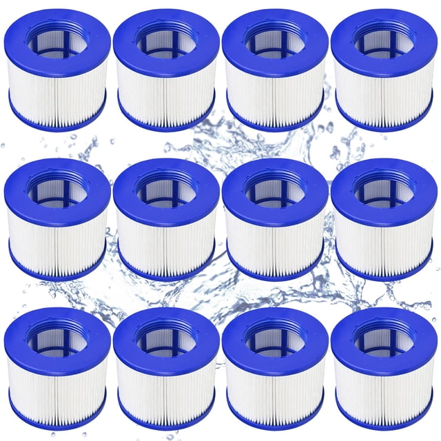 Screw-in Hot Tub Filter Cartridges Replacement for All RELXTIME, ALEKO, Wejoy, Aquaspa Spa,Clever Spa Filter,Threaded Filter for