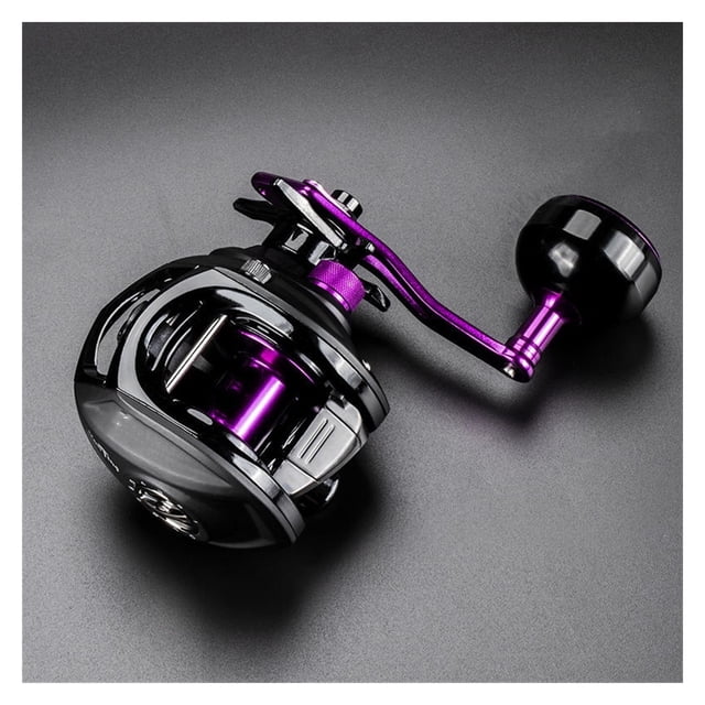 Moulinet de Pêche en Acier Inoxydable 12BBs 8KG Roues à Bobine en Carbone Poignée en Alliage d'Aluminium, Cadre Squelettique en Aluminium Rigide