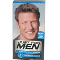 Just For Men Shampoo-In Hair Color, Light-Medium Brown Kit - 1 Ea