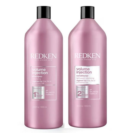 Redken Volume Injection Shampoo and Conditioner Set, 33 oz Each
