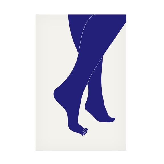 Trademark Fine Art Pictufy Studio II Tip Toe Blue Canvas Wall Art