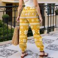 thumbnail image 5 of Women Baggy Christmas Printed Sweatpants Tapered Leg Drawstring Lounge Joggers with Pockets, Casual Jogging Pants Fall Clothes, 5 of 6