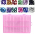 thumbnail image 4 of Caja de almacenamiento para decoración de uñas contenedor de diamantes de imitación ecológico resistente al desgaste para salón de uñas para joyería en casa ANGGREK Otros, 4 of 8