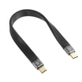 thumbnail image 1 of Cable tipo C a tipo C, transferencia de datos macho de 10Gbps, carga rápida PD100W, línea de proyección HD FPC 4K 60Hz, 1 of 8