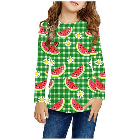 

Baby Girls Shirts Discounts Girls Long Sleeve Prints Shirts Cute Crewnecks Tops Dressy Casual Blouses Clothes Pullover Sweater For Baby Multicolor 13T