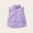 Purple, variant on Toddler Girls Ruffle Puffer Vest Button Down Sleeveless Padded Gilet Winter Cute Jackets Outwear for 2-10 Years