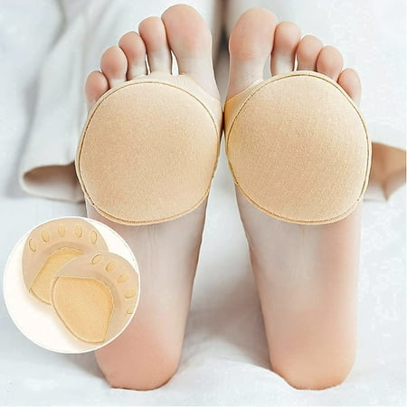 

Honeycomb Fabric Forefoot Pad Cushions Ball of Foot Cushion Pads for Women Metatarsal Pads Suitable for Various Shoe Types Flesh-Colored(2 Pairs)