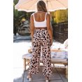 thumbnail image 4 of ABPHQTO Pantalón de Mujer Cintura Elástica Estampado Geométrico Rosa con Lazo, 4 of 5