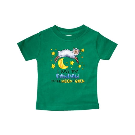 

Inktastic I Love my Pawpaw to the Moon and Back Cute Sheep Gift Baby Boy or Baby Girl T-Shirt
