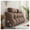 Brown, variant on Bed Cushion Backrest with Headrest, with Side Compartment & Removable Washable Cover, Back Cushion Bed Wedge Headboard Cushion, Back Support Cushion