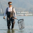thumbnail image 2 of Calamus WaveWalker Fishing Waders for Men & Women, 100% Waterproof PVC Waders with Slip-Resistant Boots, Tear-Resistant Nylon, 2 of 8