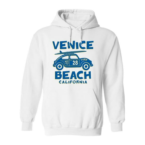 Venice Beach California '28 Hoodie Men -Image by Shutterstock, Male Small