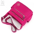 thumbnail image 4 of Gustave Women Waterproof Nylon Crossboby Shoulder Bag Casual Messenger Bag Multi Pockets Handbag (Black), 4 of 10
