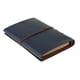 thumbnail image 3 of Cuaderno de viaje Cuaderno de cuero portátil de hojas sueltas Cuaderno en blanco para viajes azul marino Azul oscuro MagiDeal Cuaderno de viaje, 3 of 7
