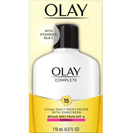 2 Pack - OLAY Complete UV 365 Daily Moisturizer With Sunscreen, SPF 15, Normal Skin 4 (The Best Moisturizer With Sunscreen)