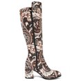 thumbnail image 3 of Women's Extra Wide Calf Knee High Boots True Wide Width Chunky Heeled Boot Comfortable Plus Size Tall Long Gogo Boots for Women., 3 of 6