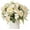 Off White, variant on Artificial Flower Rose Silk Bouquet for Baby Shower Party Home Wedding Decoration,Pack of 10 (Cream)