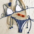 thumbnail image 3 of Dresfit Relaxed Two Piece Swimsuit Set - Unlined Natural Feel Swimwear Dark Blue M, 3 of 3
