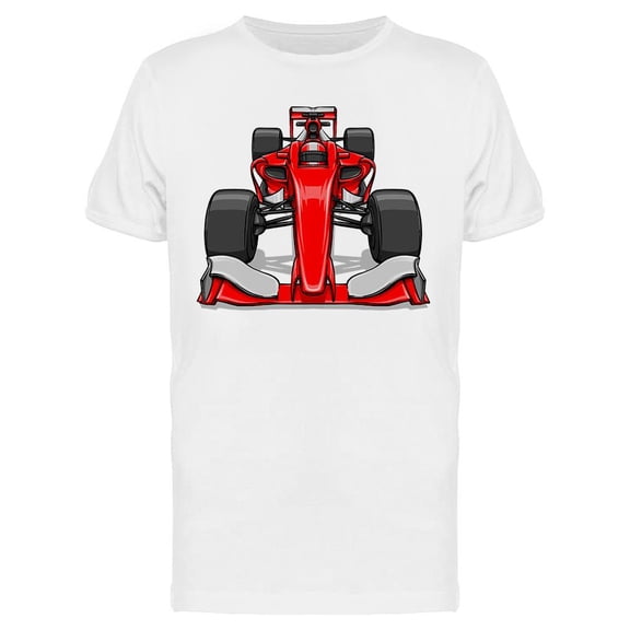 Racing Car Front View T-Shirt Men -Image by Shutterstock, Male Medium