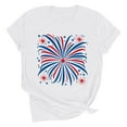 thumbnail image 3 of VKOYWKM Fourth of July Tshirts for Women American Flag Graphic Short Sleeve Summer T Shirts Casual Crew Neck Patriotic Independence Day T-Shirts, 3 of 8