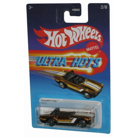 Hot Wheels Ultra Hots (2021) Gold Triumph TR6 Toy Car 2/8
