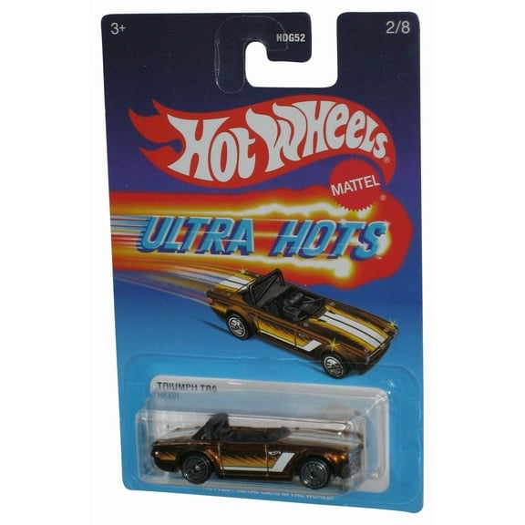 Hot Wheels Ultra Hots (2021) Gold Triumph TR6 Toy Car 2/8