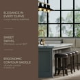 thumbnail image 2 of Maven Lane Eva Counter Stool, Reclaimed Oak Finish w/ Ronan Stone Vegan Leather, 2 of 6