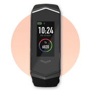 Kore 2.0 Elite Bluetooth Fitness Tracker Watch - Health and Fitness Watch with Calorie, Sleep, and Heart Rate Monitor, IP67 Water-Resistant (Black)