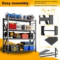 thumbnail image 6 of 5 Sets Heavy Duty Metal Garage Shelving Unit,70"H*71"W*24"D 5000LBS Load Capacity Adjustable Industrial Storage Shelves for Garage Warehouse Basement Organization, 6 of 9
