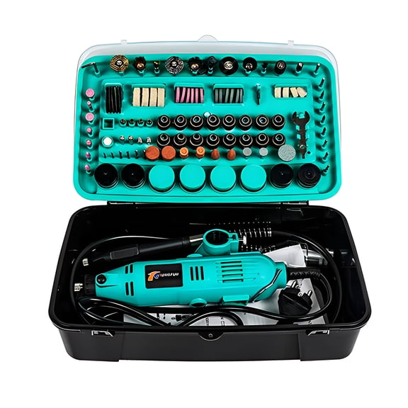 Electric Drill Set Handheld Mini Drill Dremel Grinder Tool Electric Drill Rotary Tool Mini Polisher with Sanding Accessory Kit