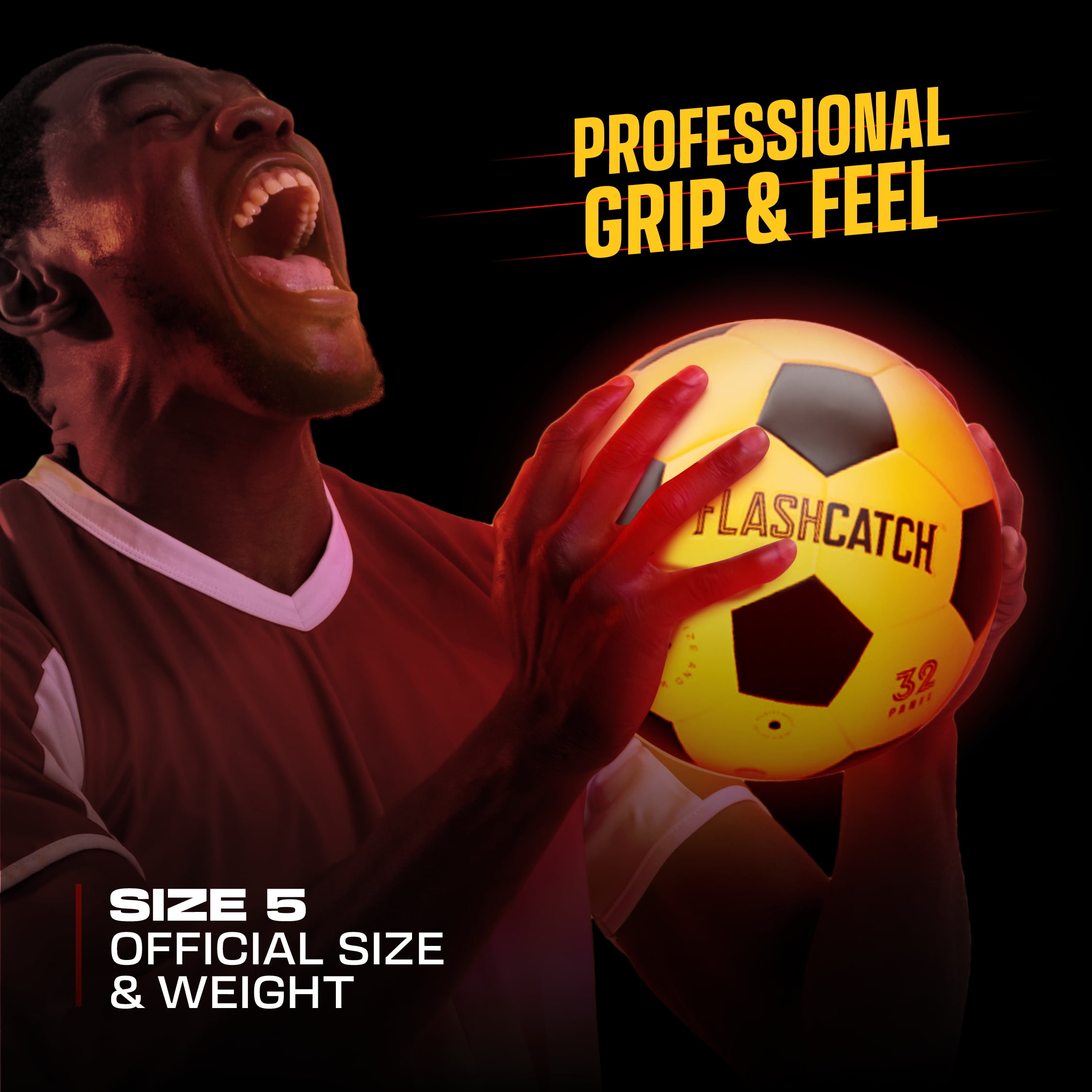 Light Up Soccer Ball - Glow in the Dark - NO 5