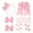 Pink, variant on School Hair Accessories Set for Little Teen Girls Uniform Hair Bows Set with Hair Clips,Headbands and Ponytail Holders