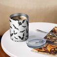 thumbnail image 3 of 12oz Coffee Tumblers Halloween Bat Pattern Stainless Steel Vacuum Insulated Travel Tumbler Coffee Cups Mug with Lid and Straw with Cleaning Brush for Cold & Hot Drinks, 3 of 5