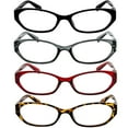 thumbnail image 2 of Tuvision Readers Unisex +1.50 Reading Glasses, Black/Gray/Red/Tortoise, 4 Pack, 2 of 8