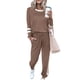 thumbnail image 1 of Conjunto Deportivo PRETTYGARDEN para Mujer con Manga Larga y Jogger XL Caqui, 1 of 6