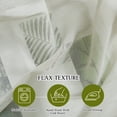 thumbnail image 6 of NICETOWN Linen Sheer Curtains, Grommet Semi Sheer Vintage Natural Open Linen Wave Privacy Sheer Draperies for Bedroom Living Room, 52"x63", Sage Green, Set of 2, 6 of 6