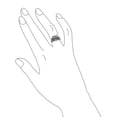 thumbnail image 3 of Bling Jewelry Womens Silver Ring: Wise Bird Night Owl Band Oxidized Sterling Sterling, 3 of 5