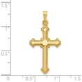 thumbnail image 5 of 14K Yellow Gold Polished Fleur De Lis Cross Pendant (32.67 X 16.5) Made In United States xr1596, 5 of 6
