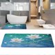 thumbnail image 2 of Alfombra de baño suave y absorbente, práctica, transpirable, cómoda, antideslizante, de felpa, para cocina 50 x 80 cm, 2 of 5